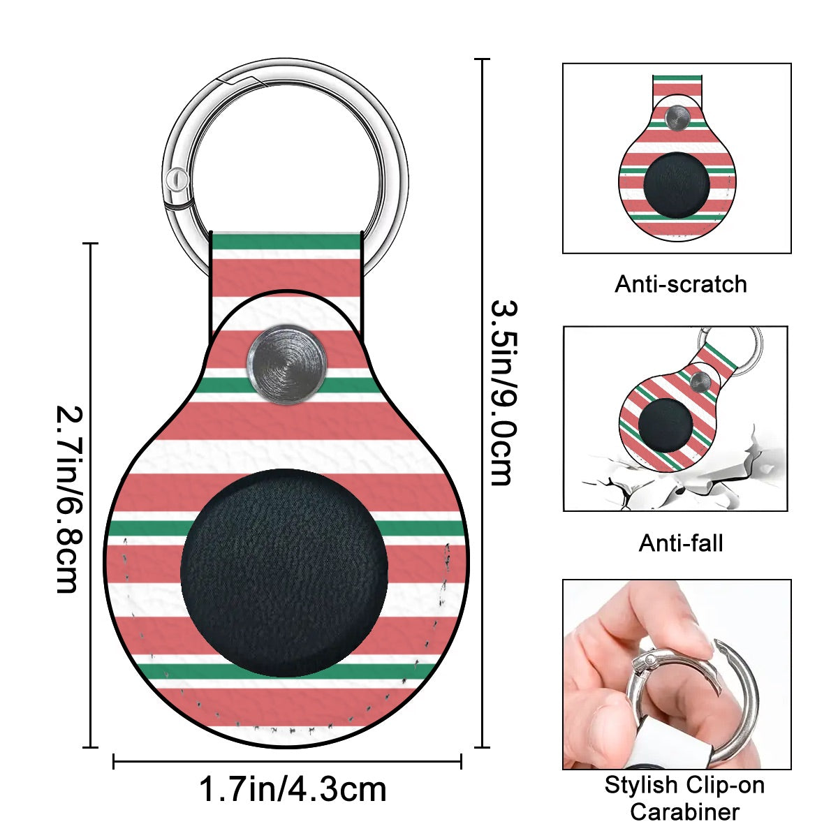 Sunset Stripe Airtag Holder