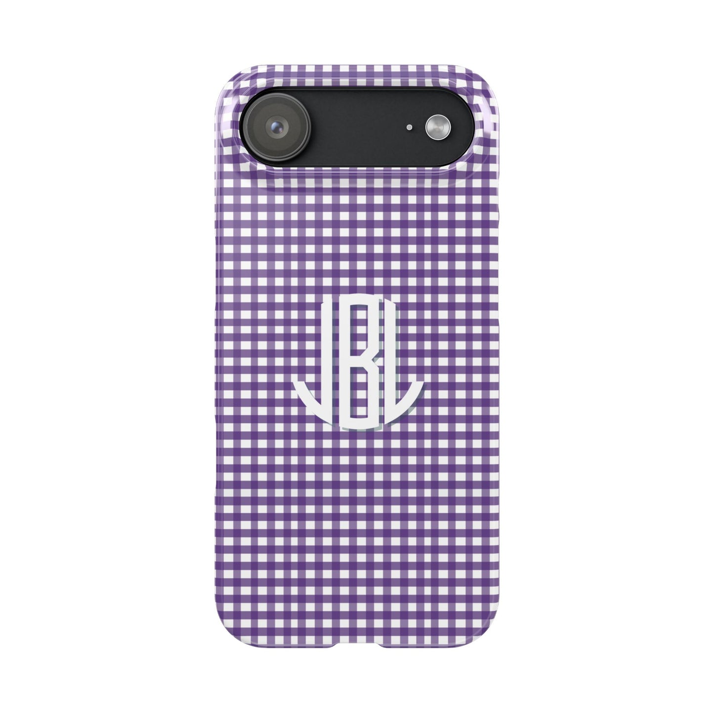 Game Day Gingham -Purple Slim