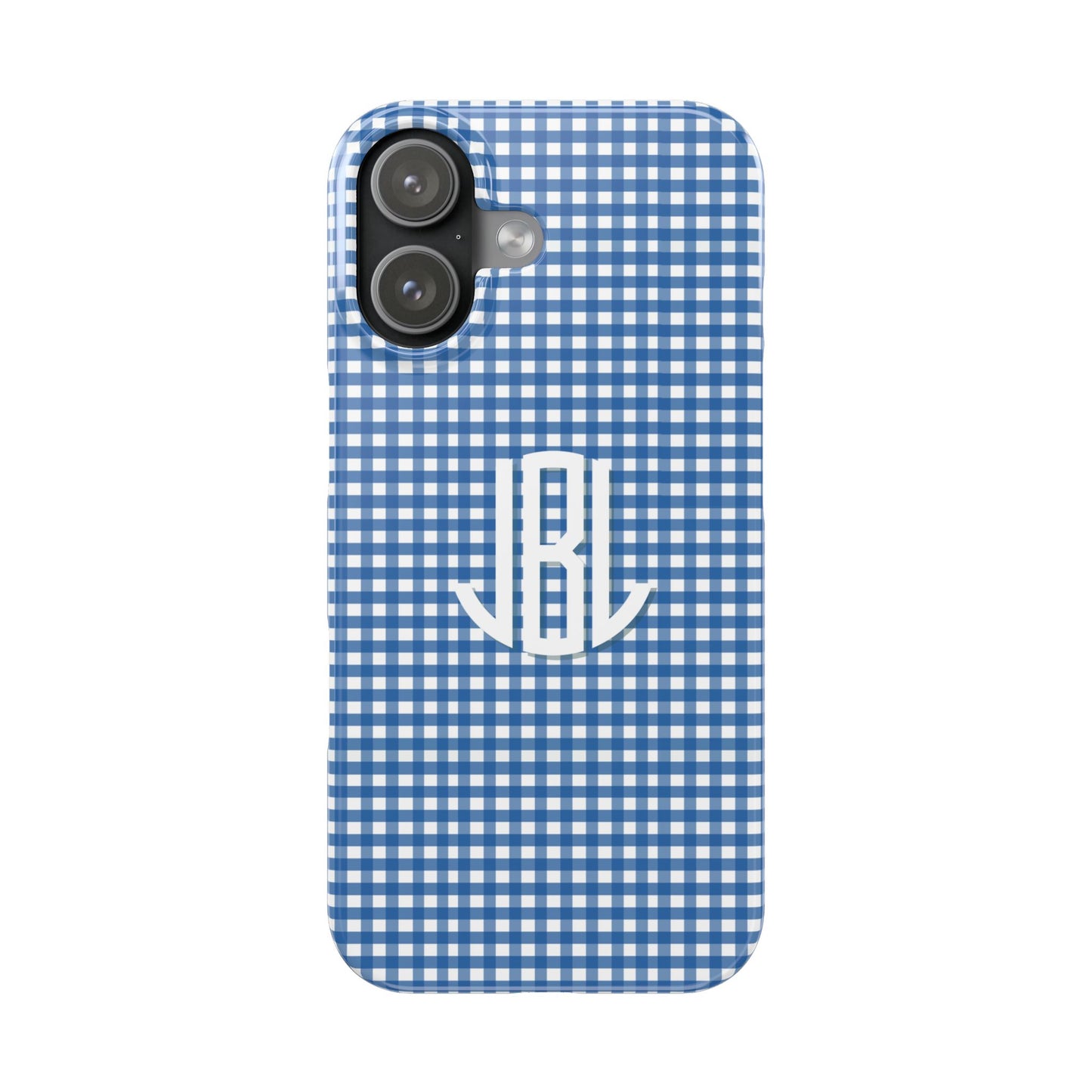 Game Day Gingham -Blue Slim