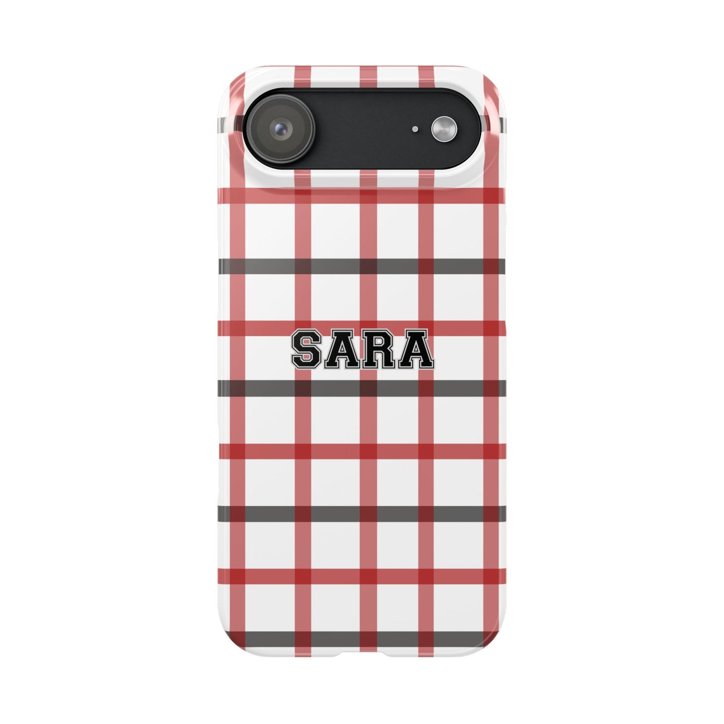 Tailgate Tartan - Red & Black Slim