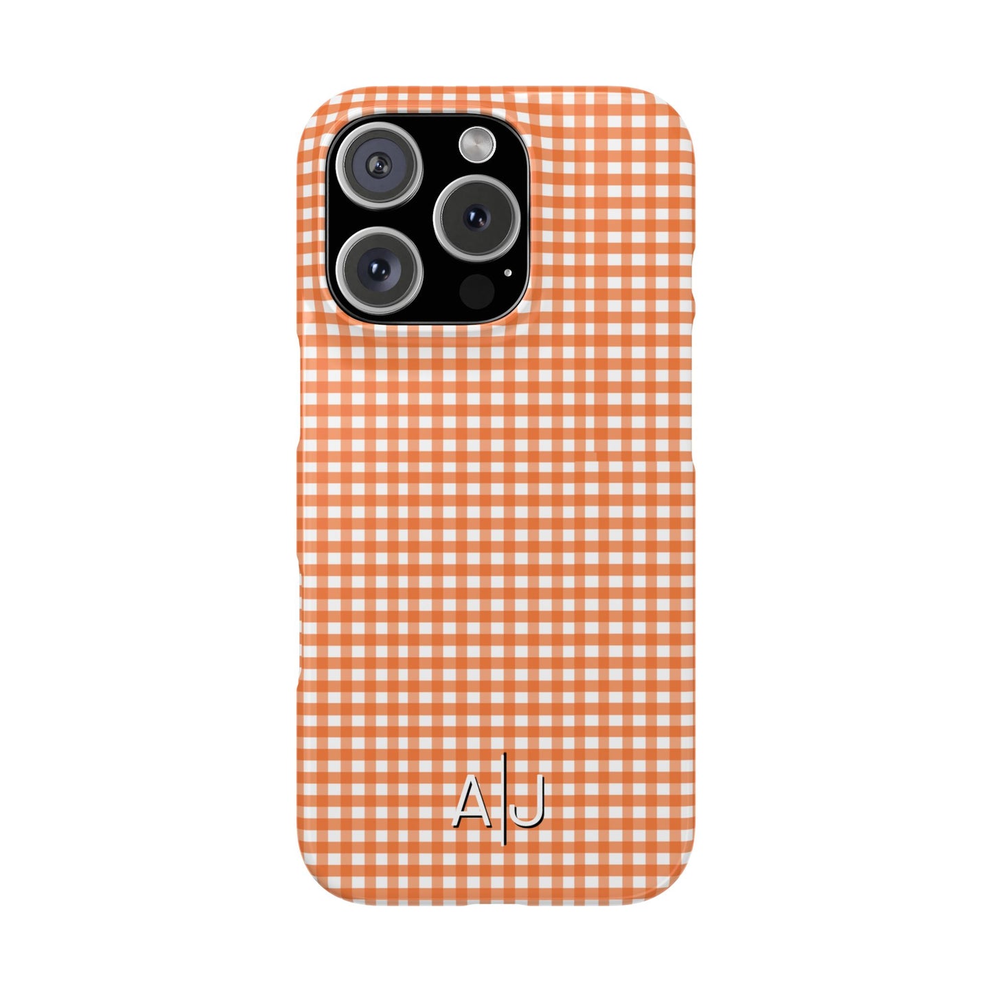 Game Day Gingham - Orange Slim