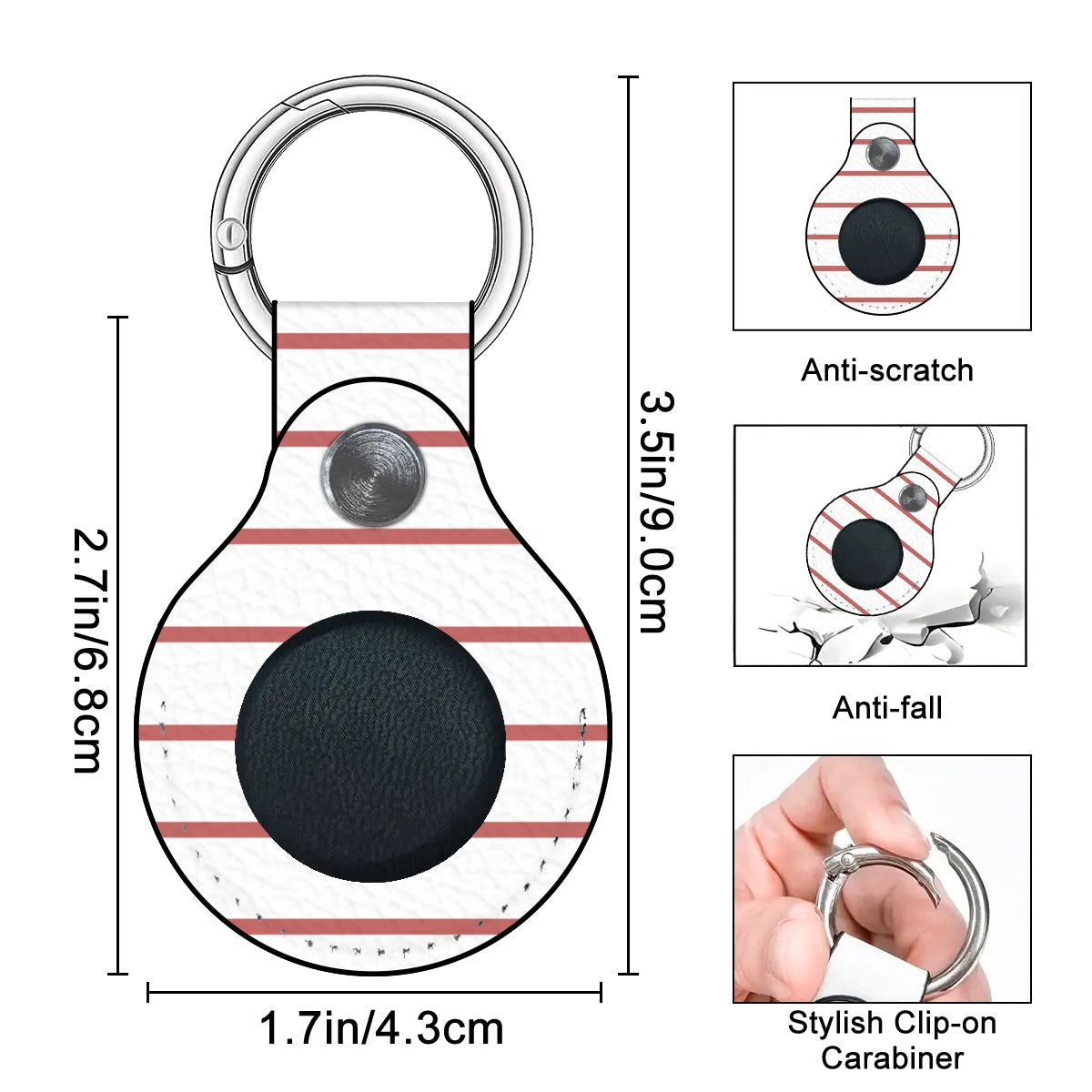 Nantucket Stripe Airtag Holder