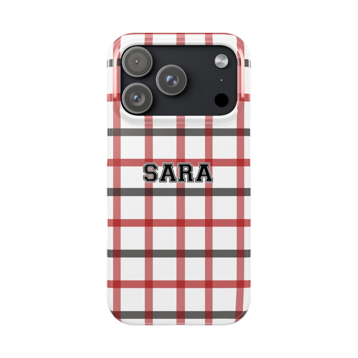 Tailgate Tartan - Red & Black Slim