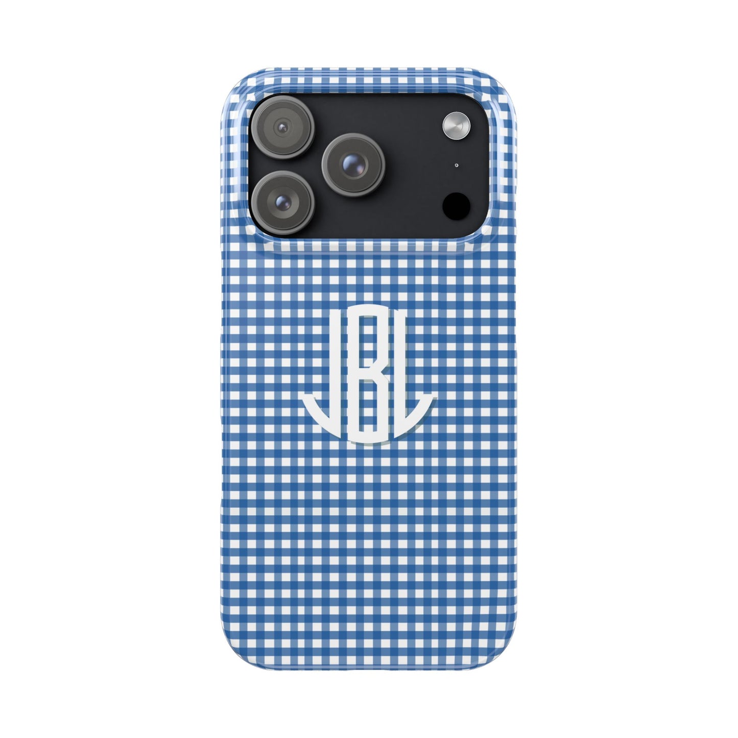 Game Day Gingham -Blue Slim