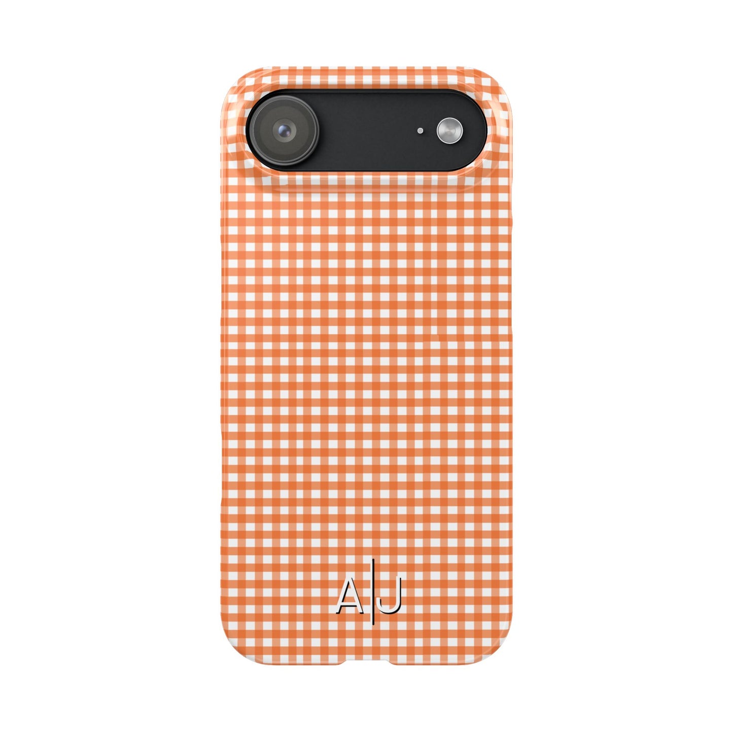Game Day Gingham - Orange Slim