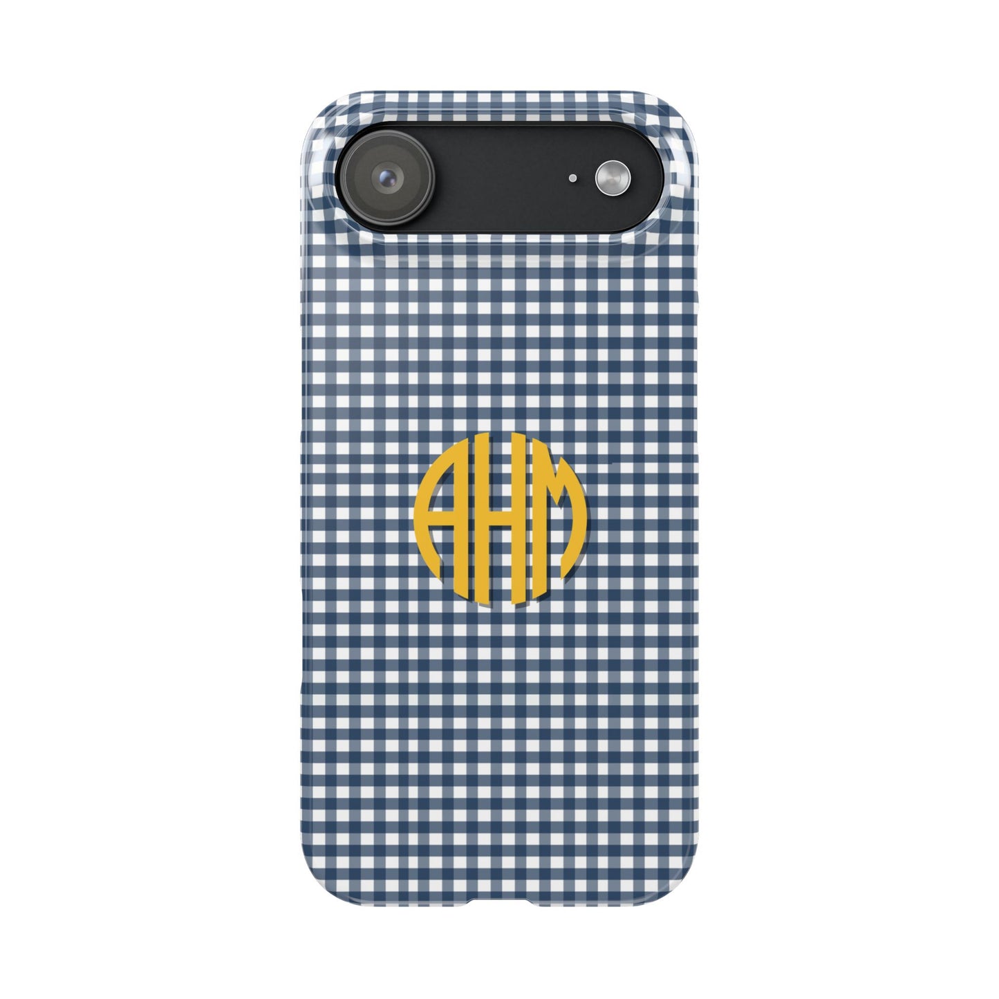 Game Day Gingham -Navy Slim