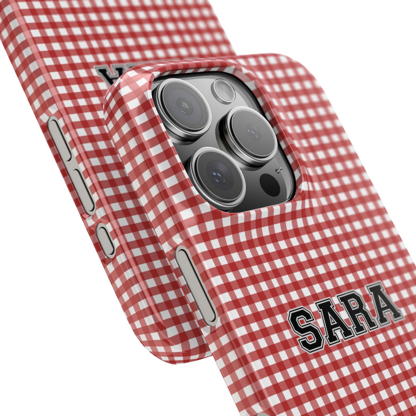 Game Day Gingham - Red Slim
