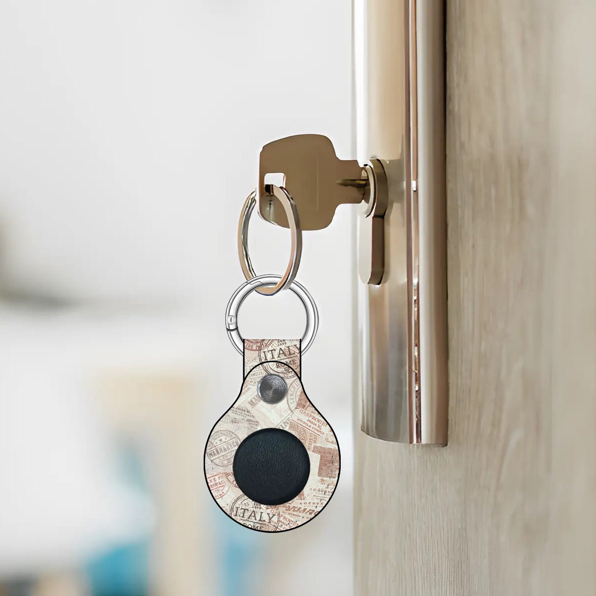 Stamped For Adventure Airtag Holder