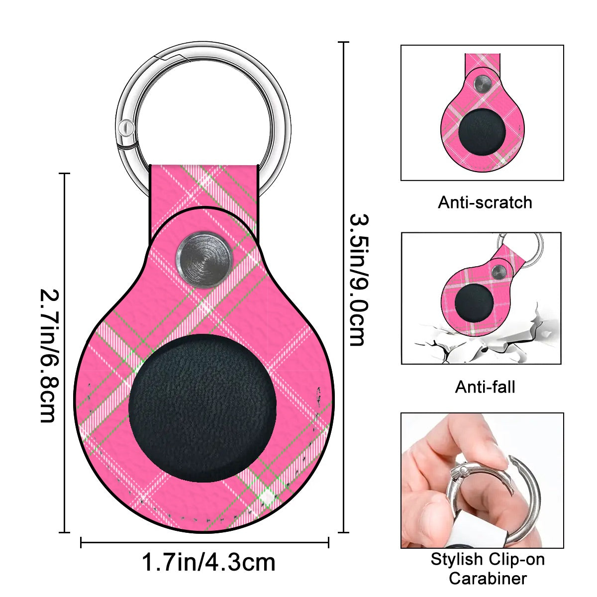 Clubhouse Check Airtag Holder