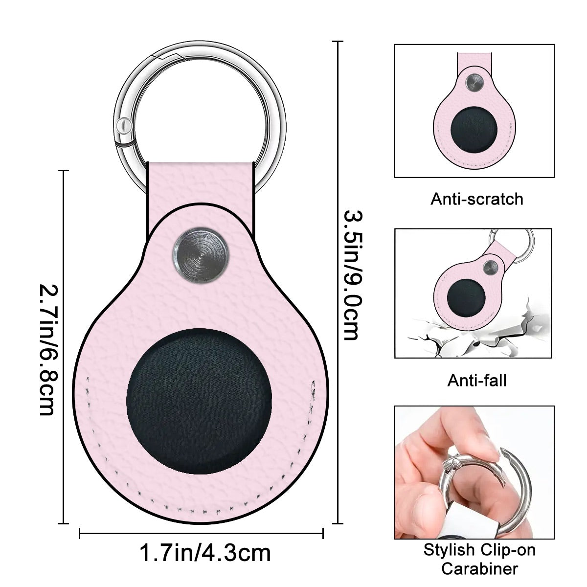 Signature Blush Airtag Holder