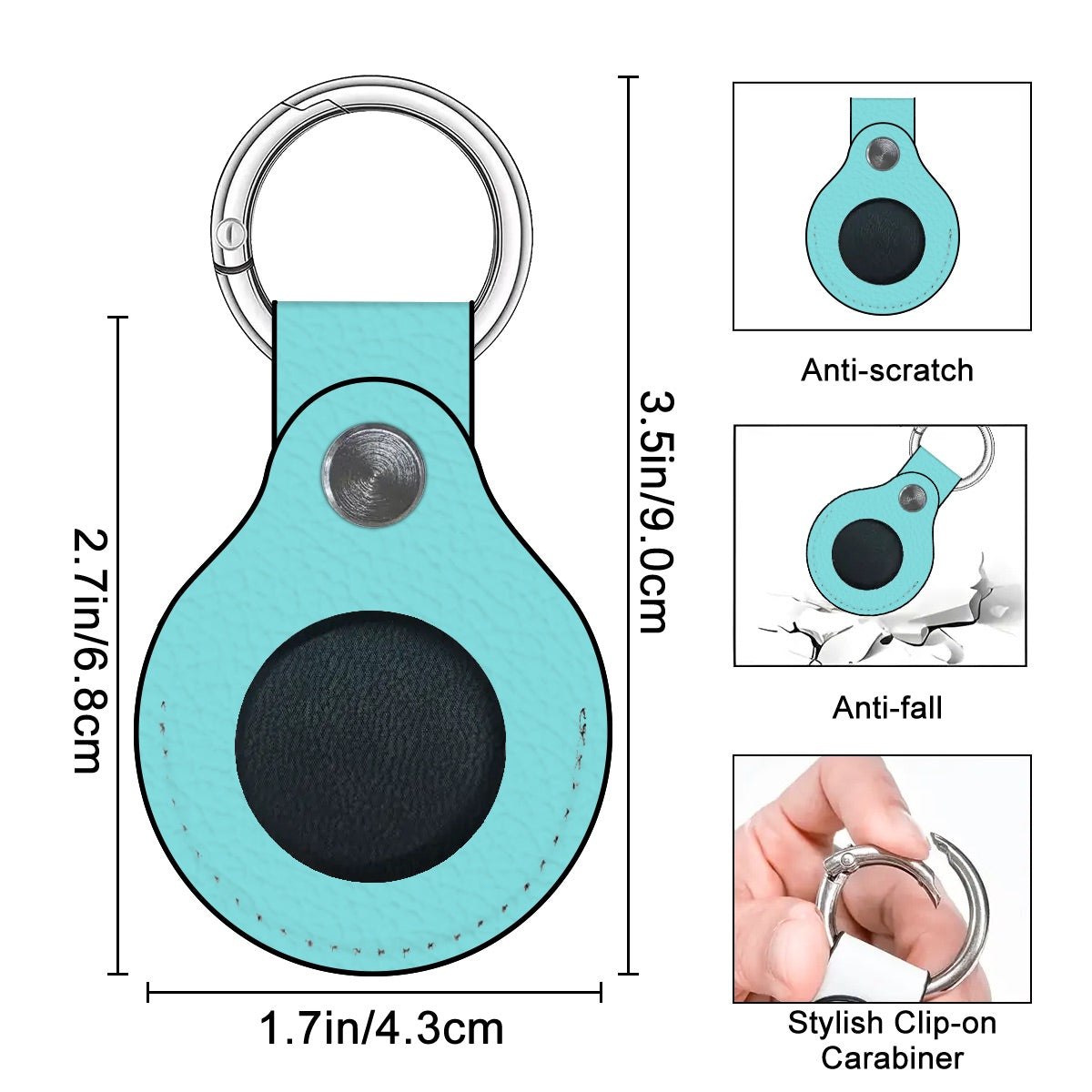 Blue Lagoon Airtag Holder